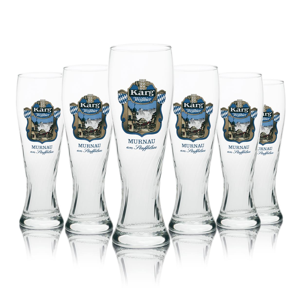 6 bicchieri da birra Karg 0,5 l Weizen Murnau