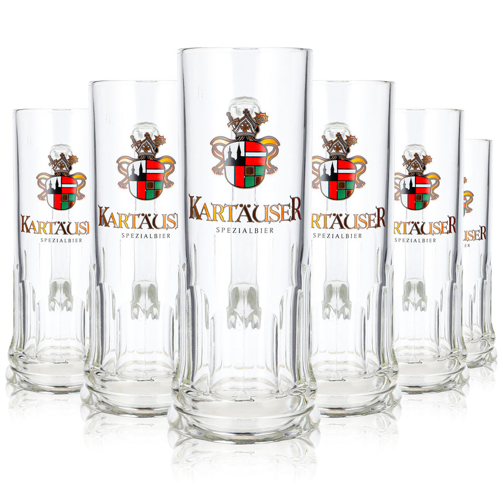 6 bicchieri da birra Kartäuser da 0,5 l, boccale Rastal Seidel Classic (set da 6)
