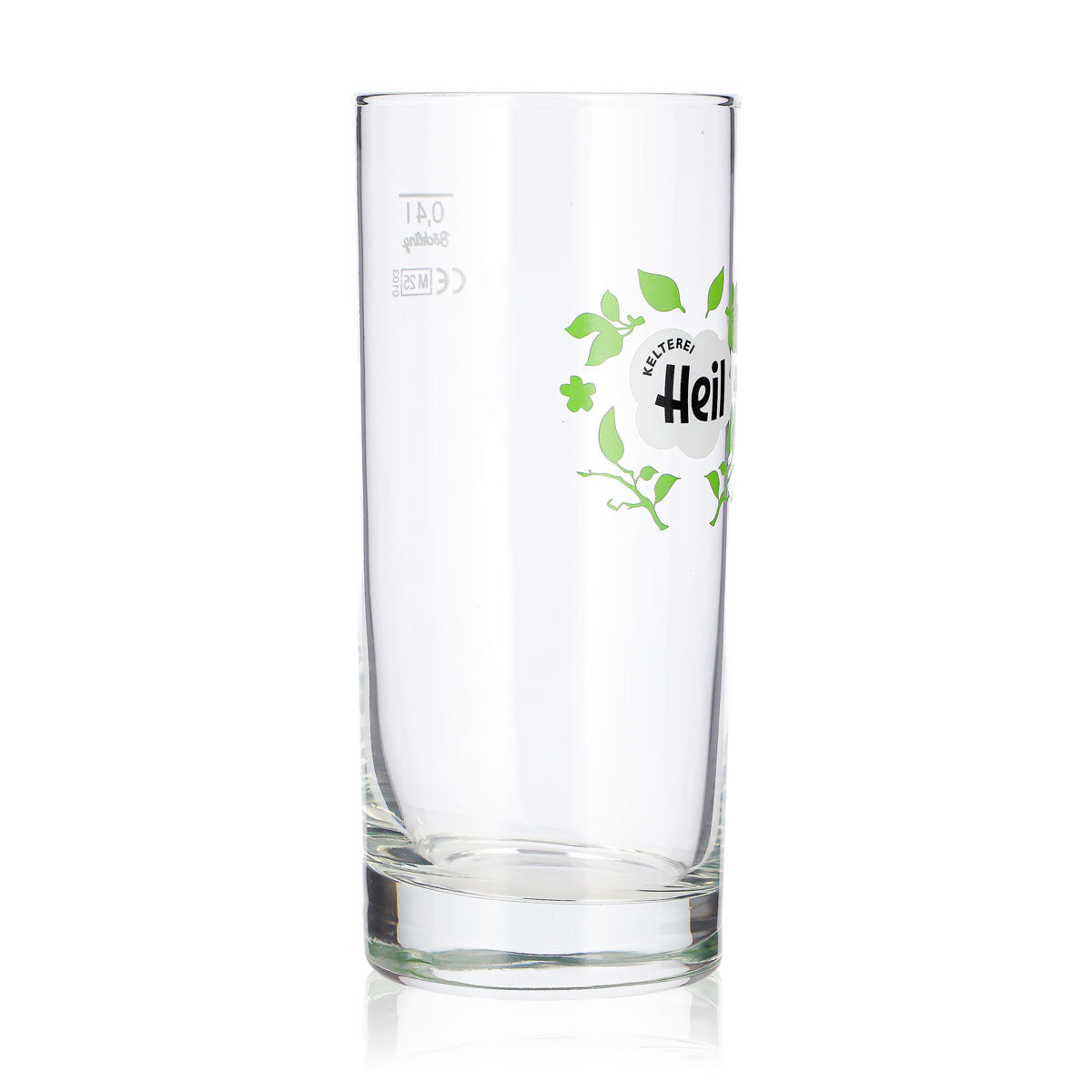 6 bicchieri da sidro "Heil" da 0,4 l, modello longdrink, con logo verde a motivi vegetali (set da 6) – Vista 3