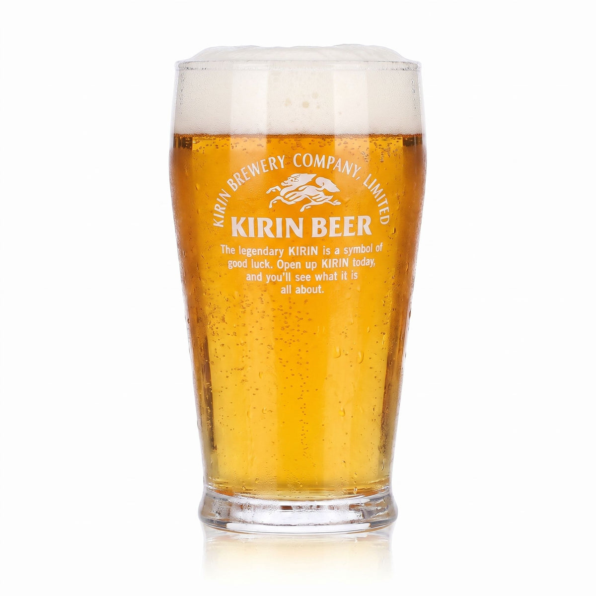 6 bicchieri da birra Kirin Ichiban da 0,17 l con logo bianco – Vista 2