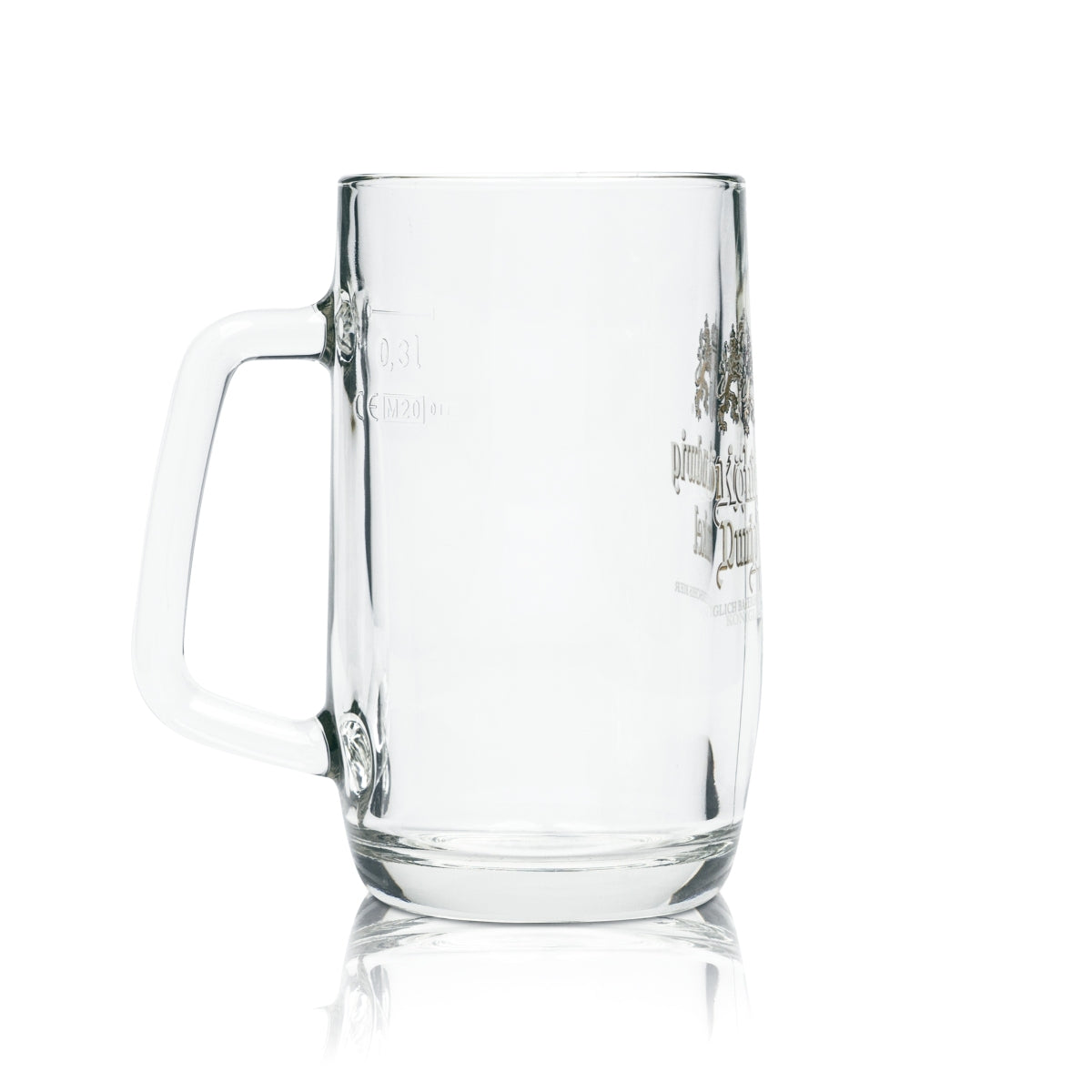 6 bicchieri da birra König Ludwig 0,3 l, esclusivi, scuri, con manico e schiuma – Vista 3