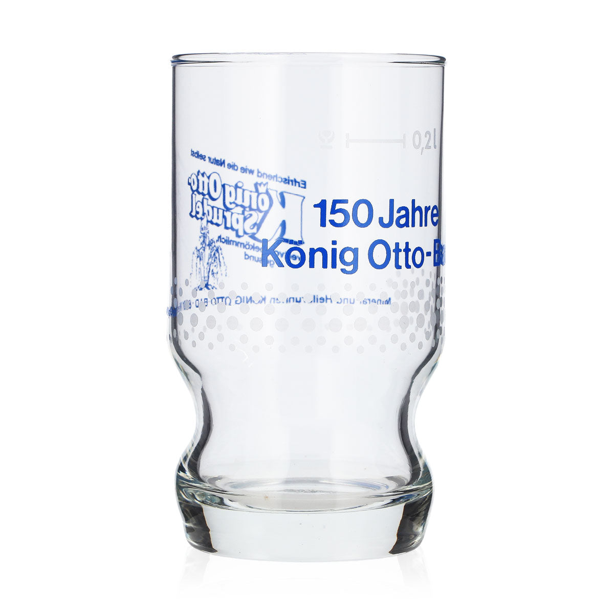 6 bicchieri in vetro per acqua frizzante König Otto da 0,2 l – 150 anni di König Otto-Bad (set da 6) – Vista 4