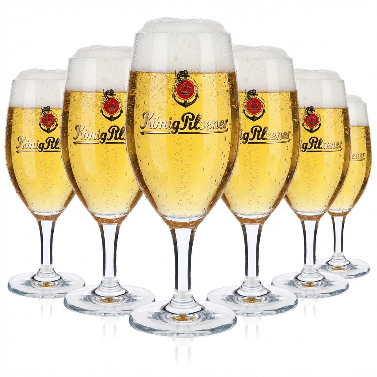 6 bicchieri da birra König Pilsener da 0,4 l con logo Anker NFC Ritzenhoff