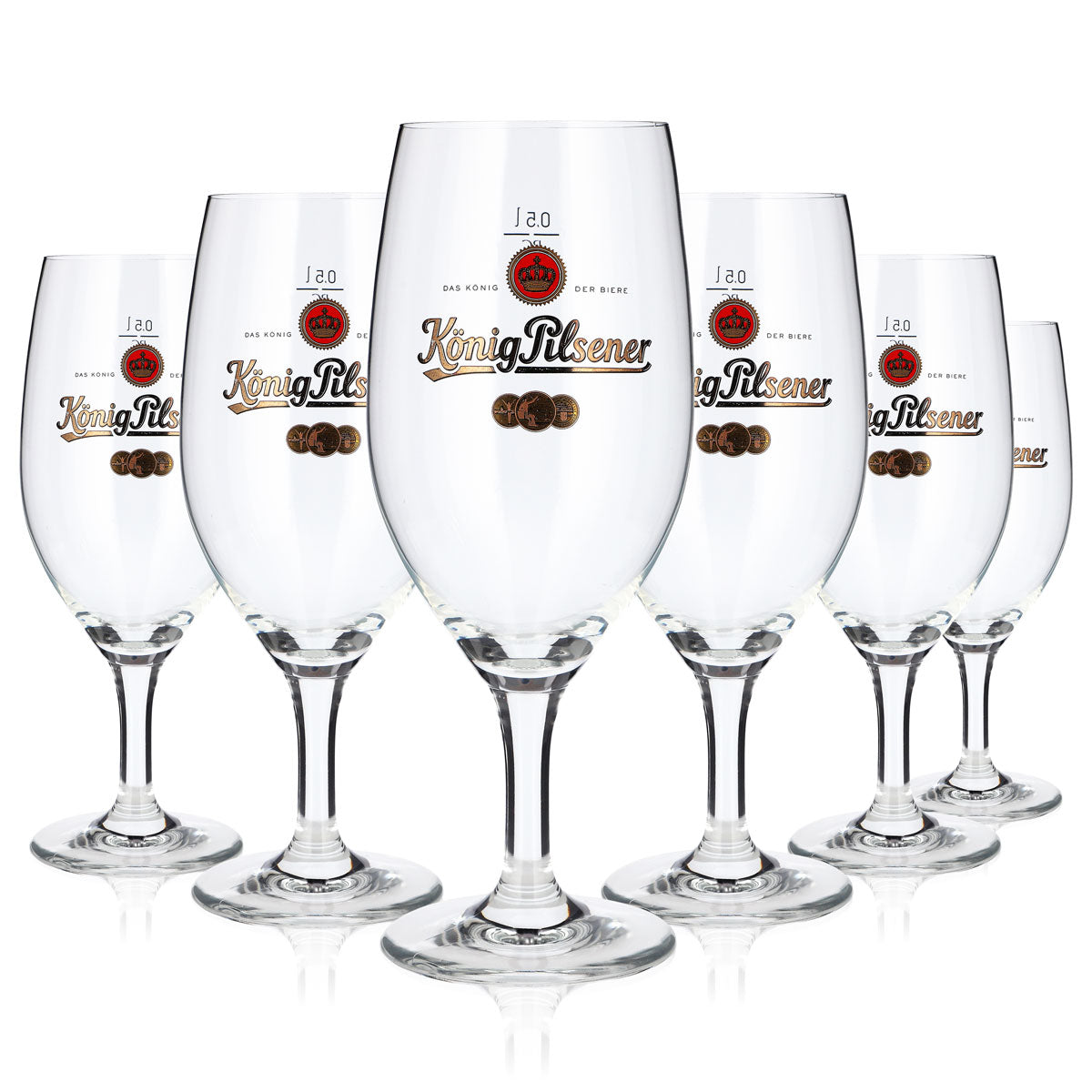 6 bicchieri da birra König Pilsener da 0,5 l, modello a tulipano, Ritzenhoff (set da 6)