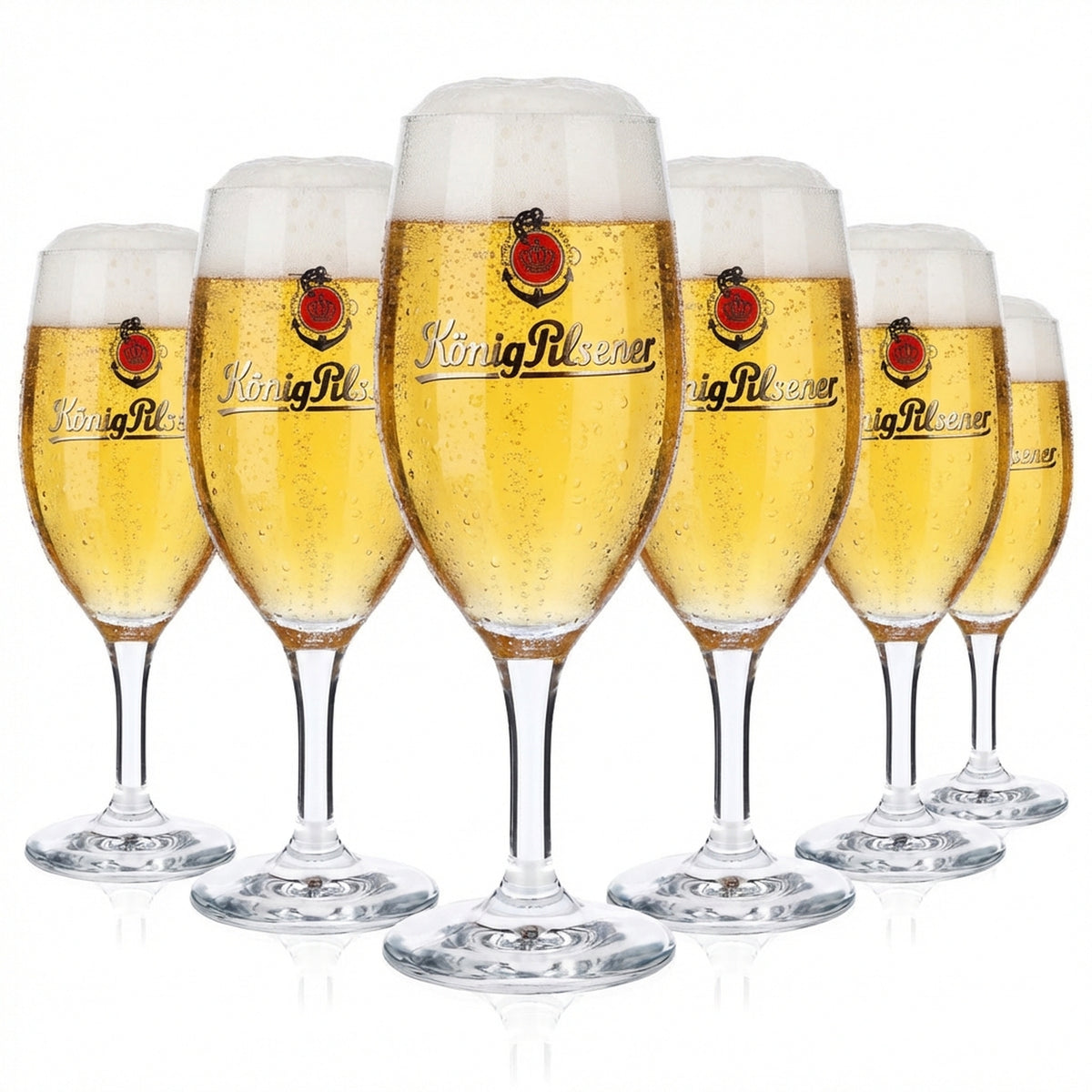 6 bicchieri da birra König Pilsener Bicchieri da birra Bicchieri 0,3 l Coppa Ritzenhoff Tulipano NFC Tag