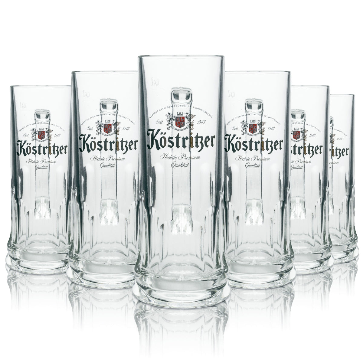 6 bicchieri da birra Köstritzer 0,4 l Rastal