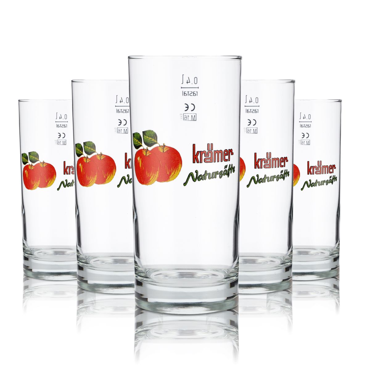 6 bicchieri Krämer da 0,4 l Bicchiere da succo Willi Set di bicchieri Bicchieri da succo e spritz in rovere