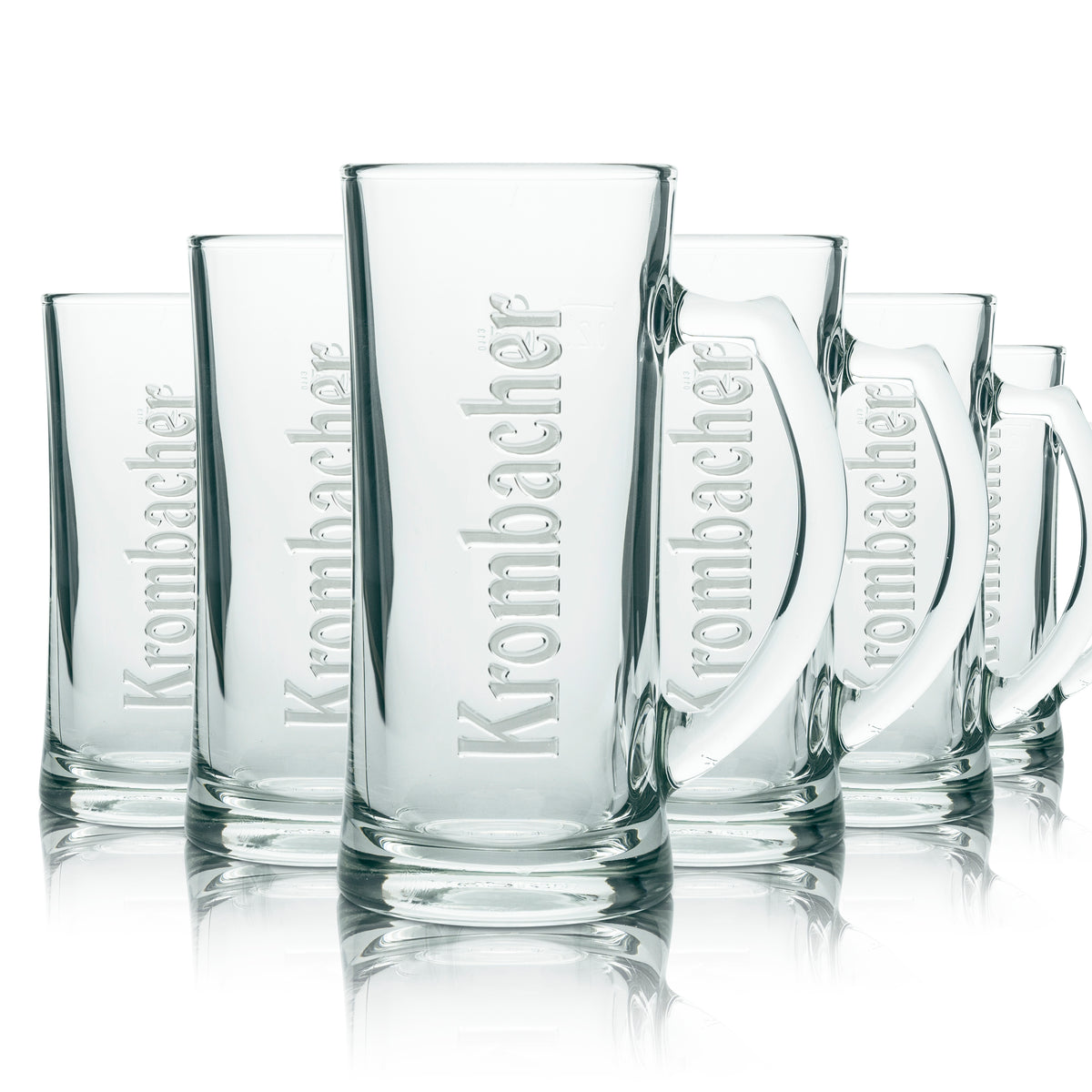 6 bicchieri da birra Krombacher da 0,2 l con logo Rastal in rilievo – Vista 4