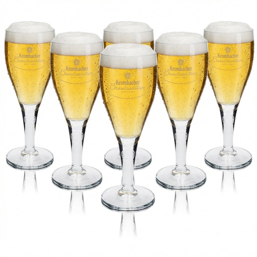 6 bicchieri da birra Krombacher 0,3 l Pokal Traditions Sahm