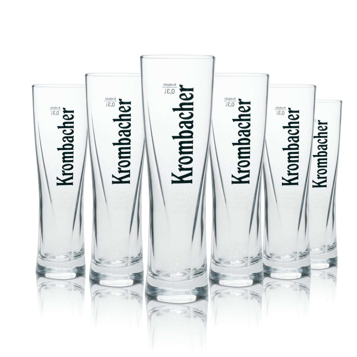 6 bicchieri da birra Krombacher Perle der Natur 0,3 l Ritzenhoff