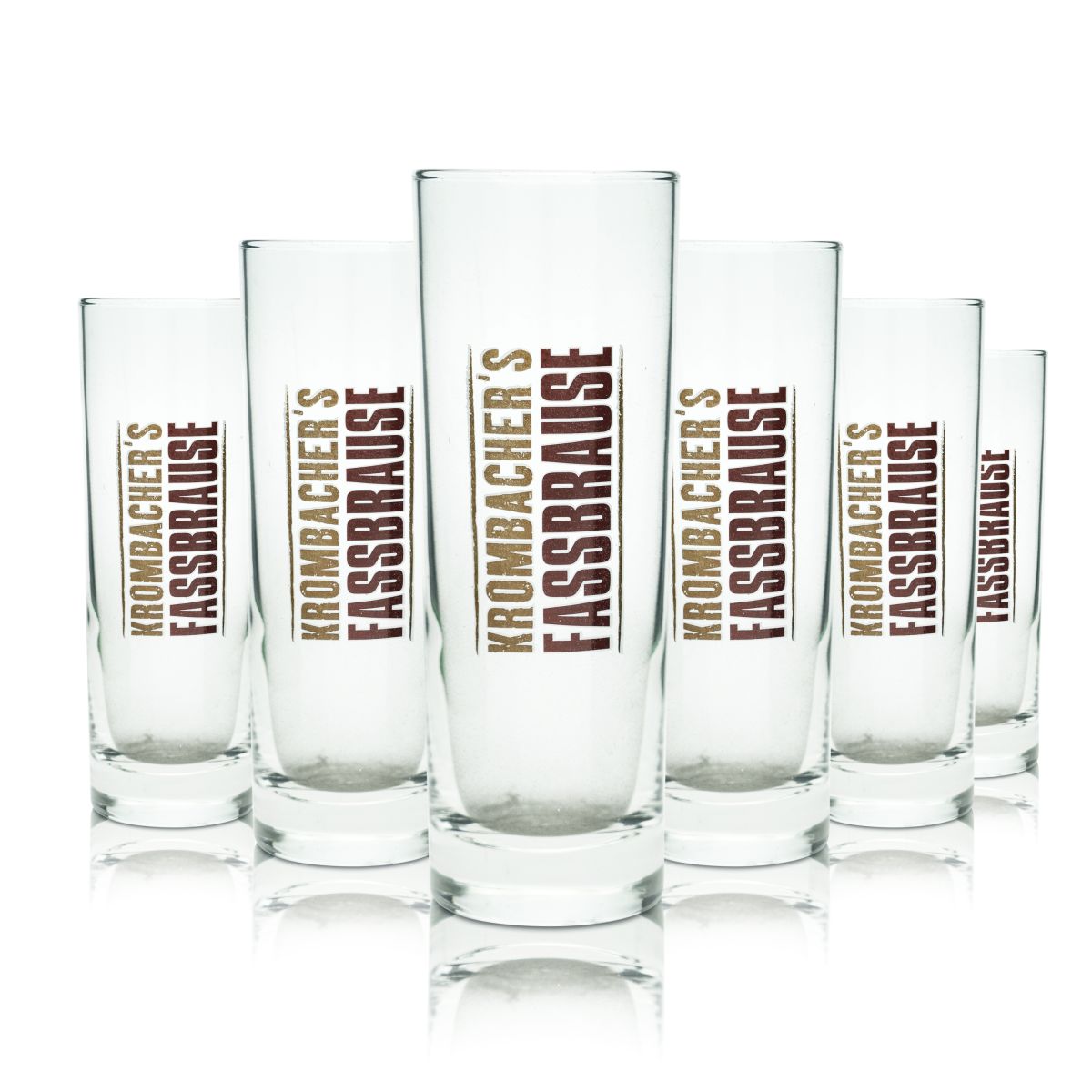 6 bicchieri da birra Krombacher 0,27 l Fassbrause Willi Set di bicchieri Birrificio Gastronomia