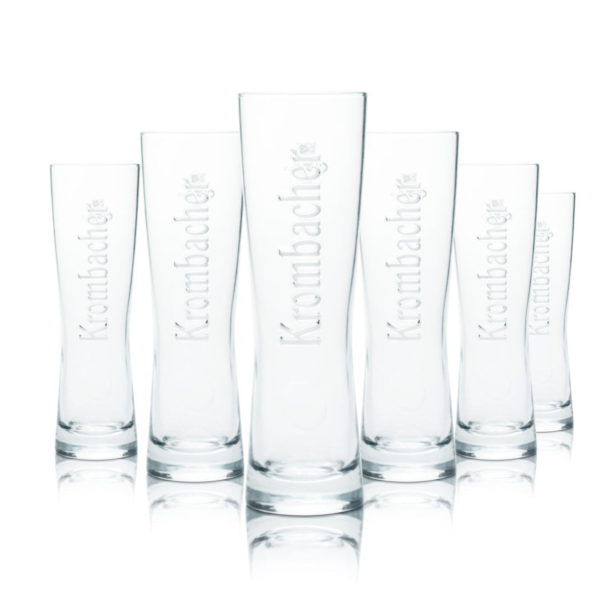 6 bicchieri da birra Krombacher 0,25 l Pils bicchieri a forma di birra Star Cup birrificio Radler