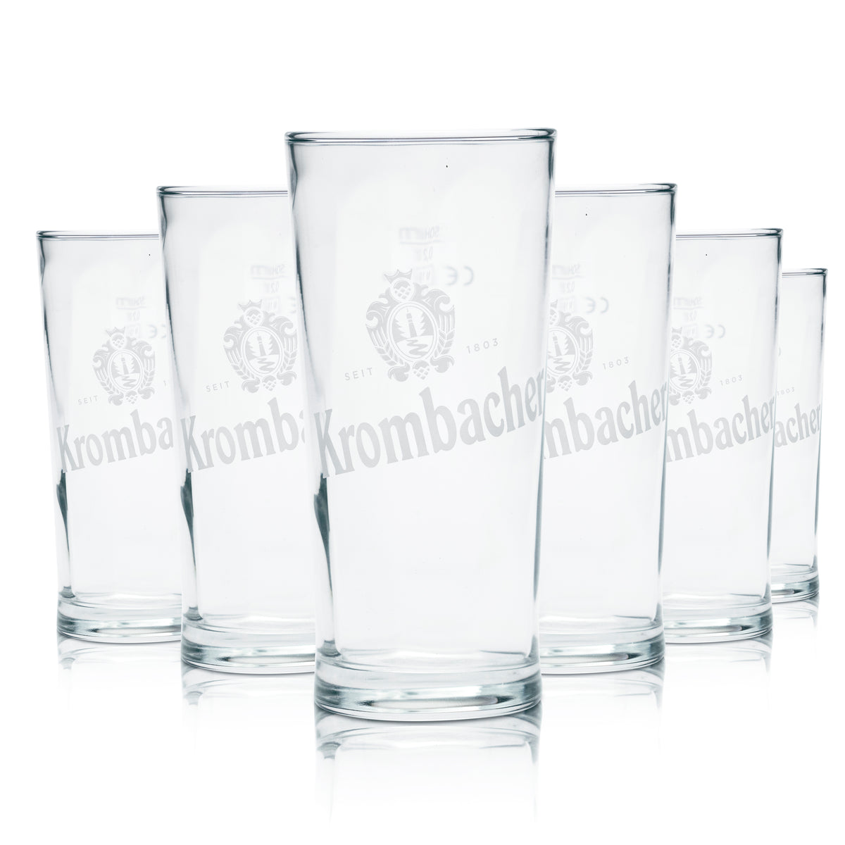 6 bicchieri da birra Krombacher 0,2 l, bicchieri da birra, bicchieri da birra calibrati, birra pils, pub, bar – Vista 4