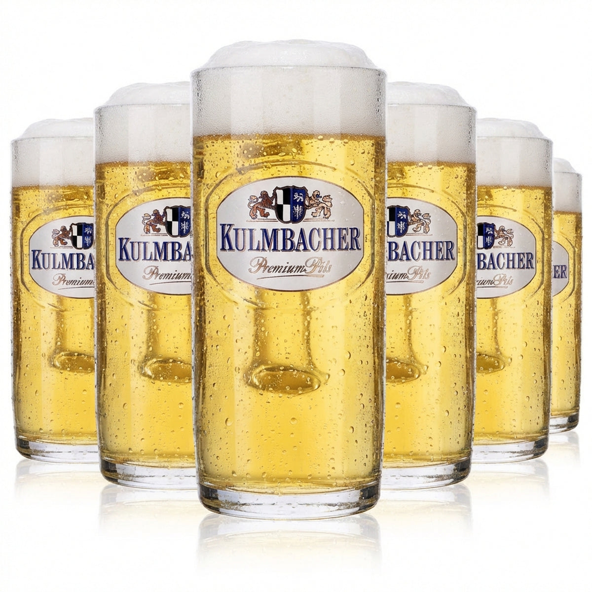 6 bicchieri da birra Kulmbacher Reichelbräu Bicchiere da birra Seidel 0,3 l Sahm