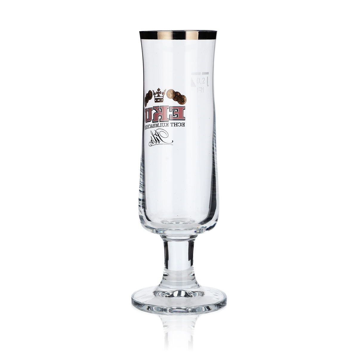 6 bicchieri da birra Kulmbacher Reichelbräu 0,2 l, design a forma di coppa, set di bicchieri EKU Pils Brauerei – Vista 4