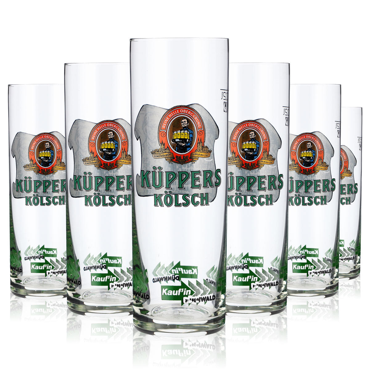 6 bicchieri da birra Kölsch Küppers da 0,2 l Bicchiere da birra Kölsch/Stange "Interessengemeinschaft" – Vista 6