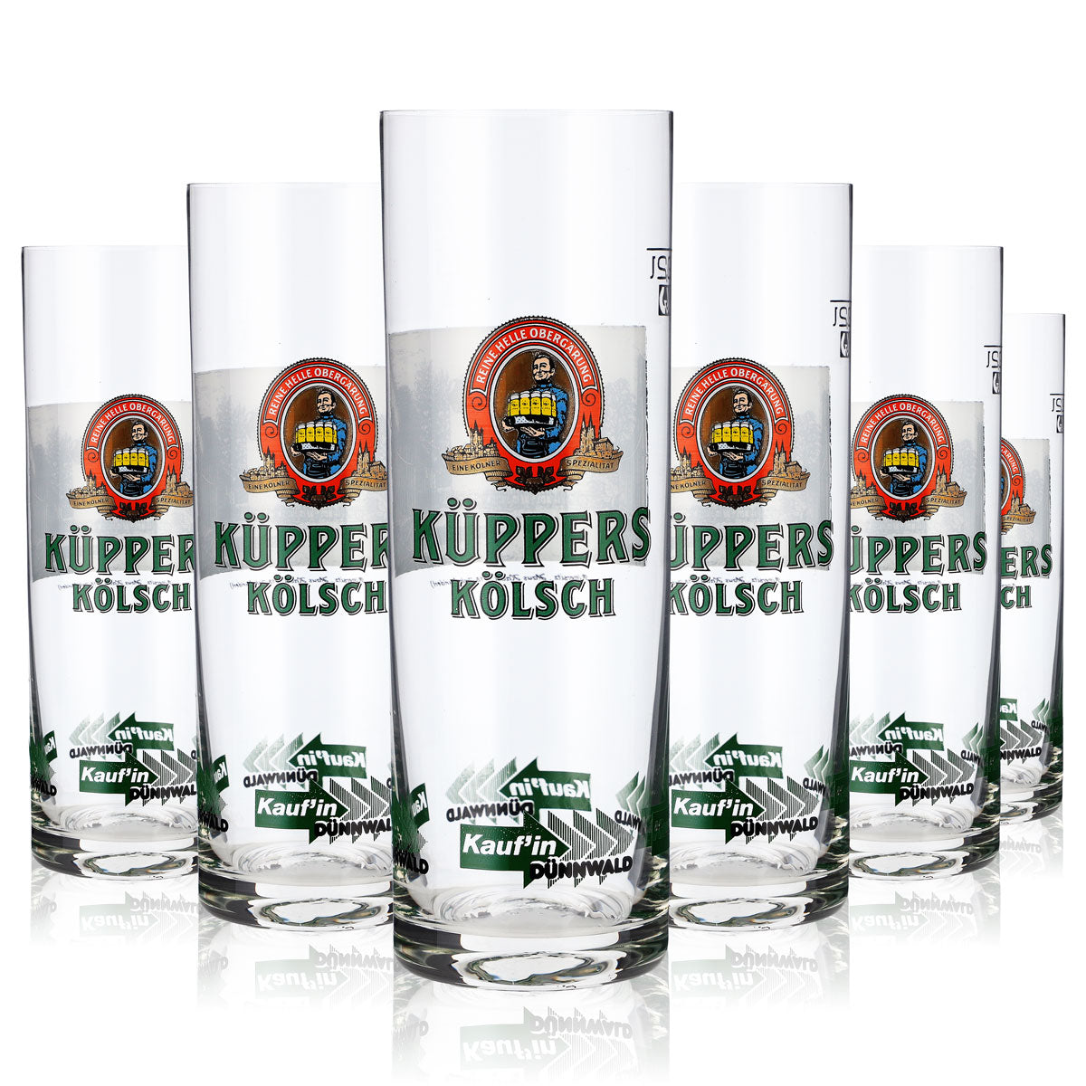6 bicchieri da birra Kölsch Küppers da 0,2 l Bicchiere da birra Kölsch/Stange "Rittersitz Haus Haack" – Vista 2