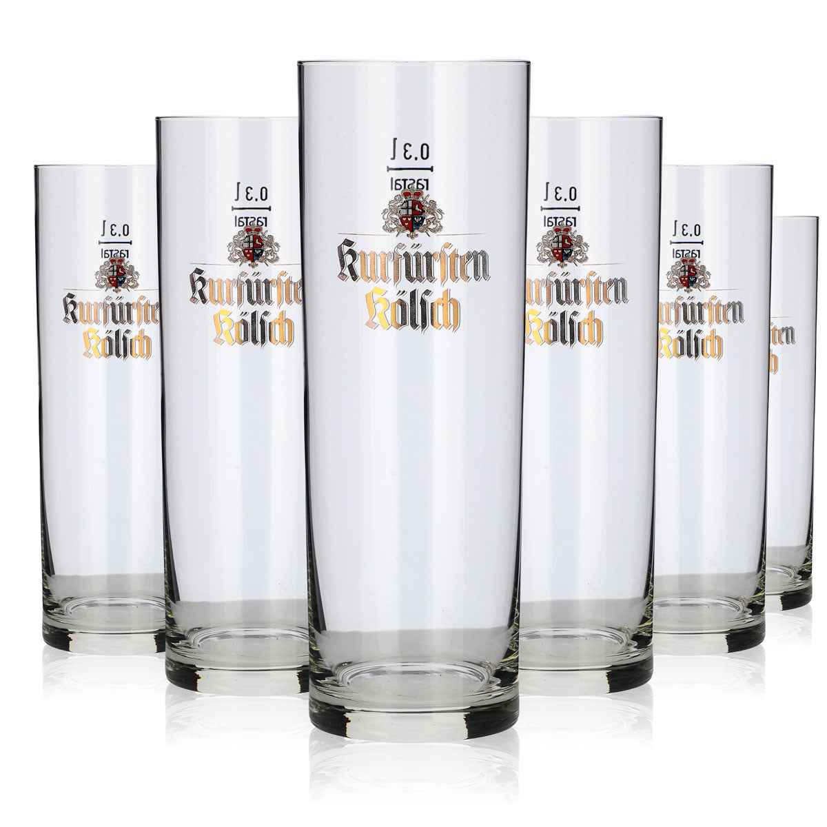 6 bicchieri da birra Kölsch Kurfürsten da 0,3 l Set di bicchieri da birra Willibecher Brauerei – Vista 5