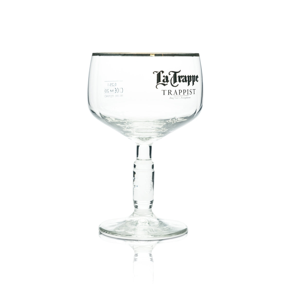 6 bicchieri da birra La Trappe Bicchieri da birra a calice 0,25 l Bordo dorato – Vista 3