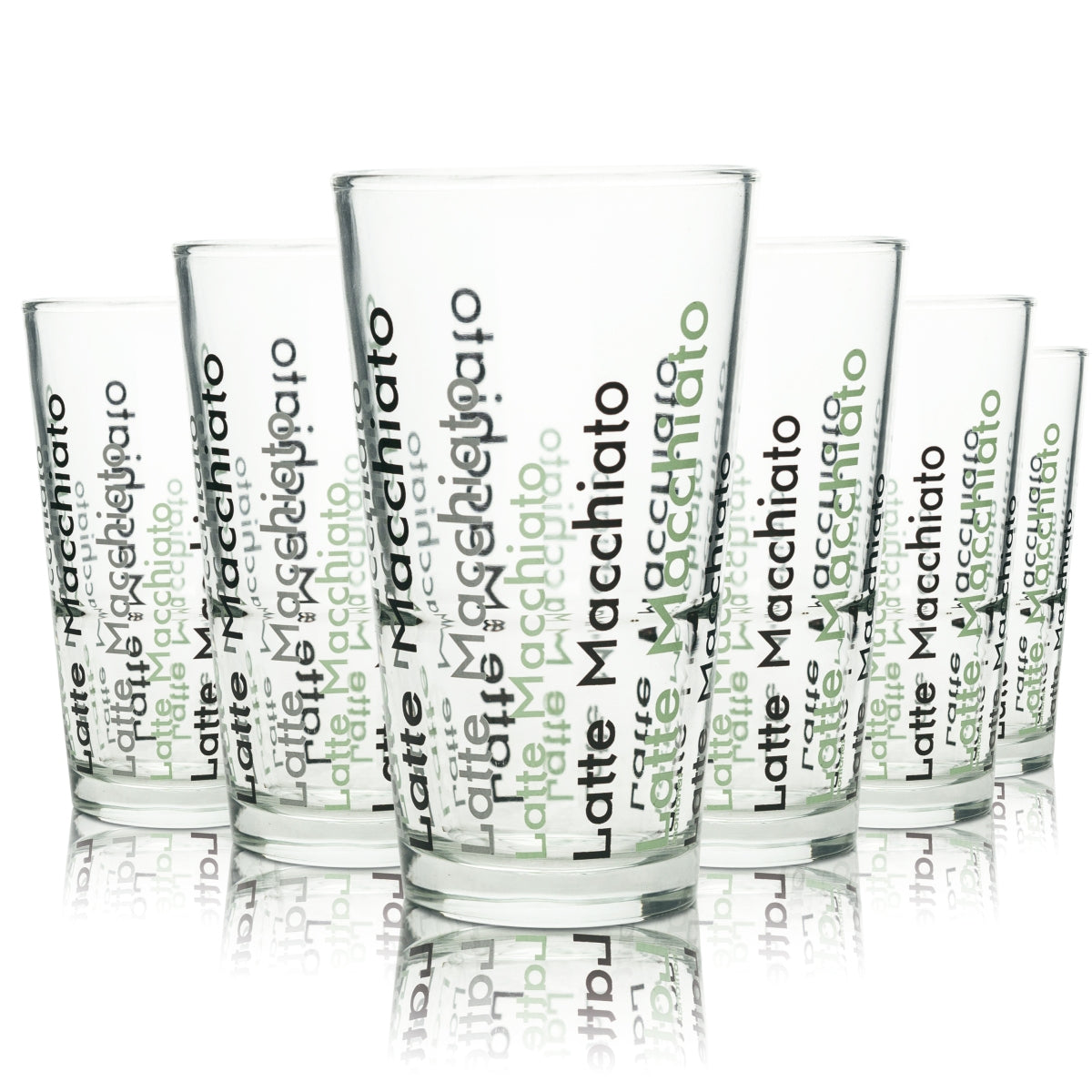 6 bicchieri da latte macchiato 0,25 l Tumbler Bicchieri da caffè Caffè Longdrink Cocktail Tè