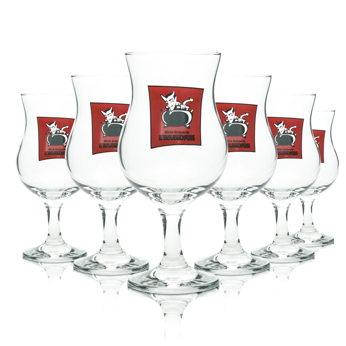 6 bicchieri da birra Le Trou du Diable 0,38 l calice Micro Brasserie Craft Beer bicchieri tulipano