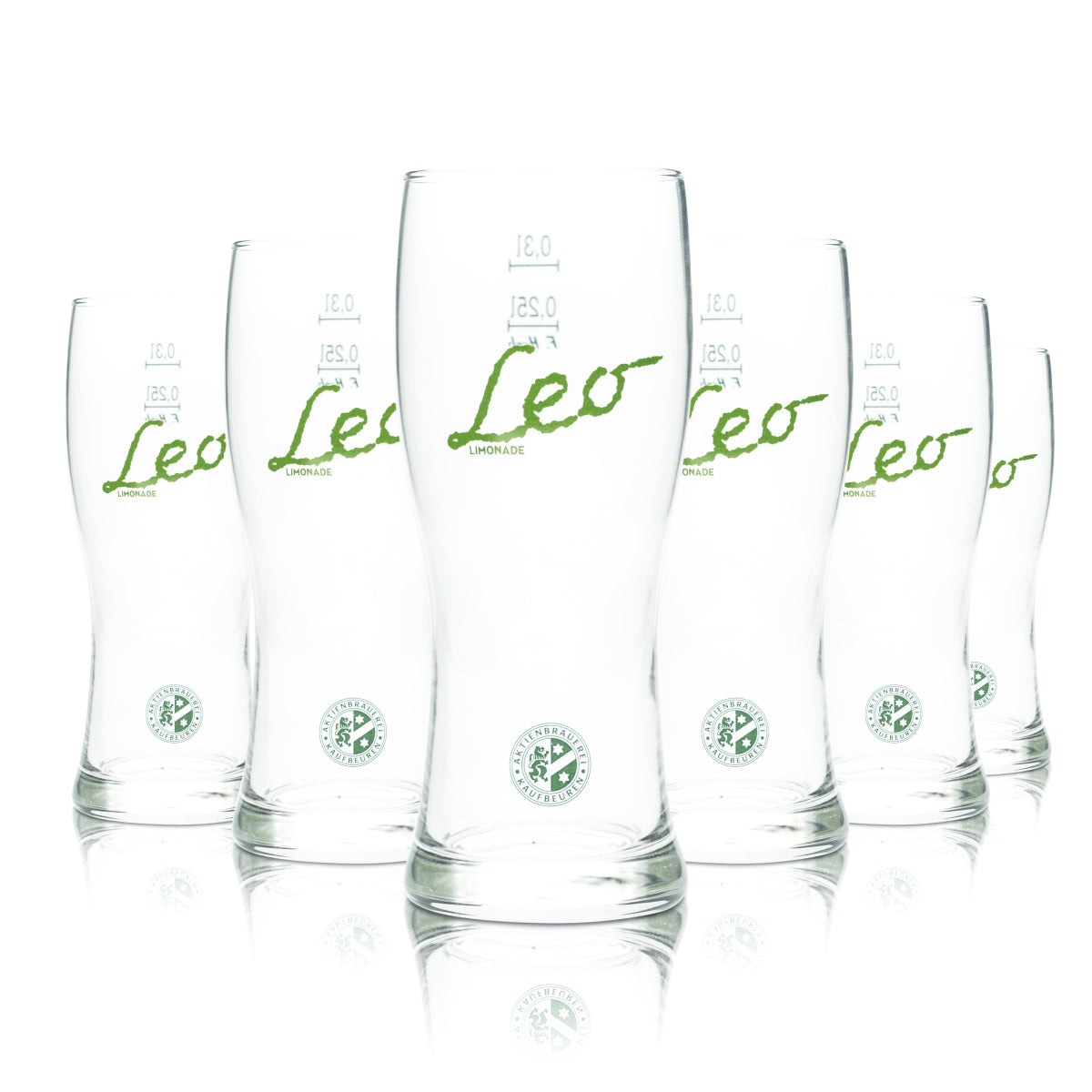 6 bicchieri Leo Limo da 0,3 l ABK Aktien Brauerei Bicchieri per bevande analcoliche Radler