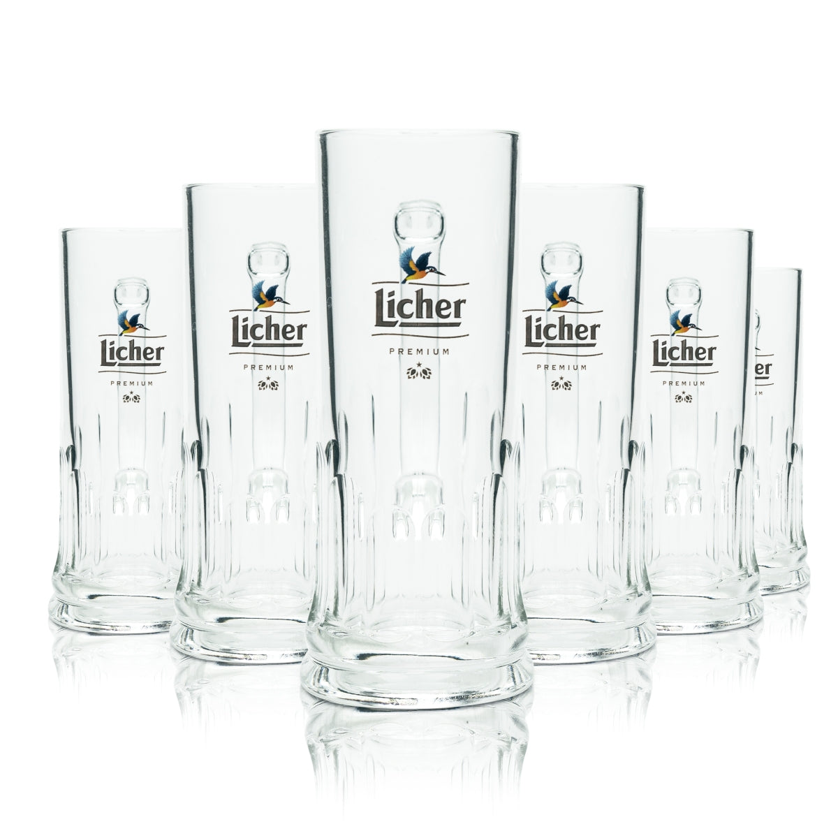 6 bicchieri da birra Licher 0,3 l boccali Tankards Seidel Rastal con manico bicchieri boccali Beer