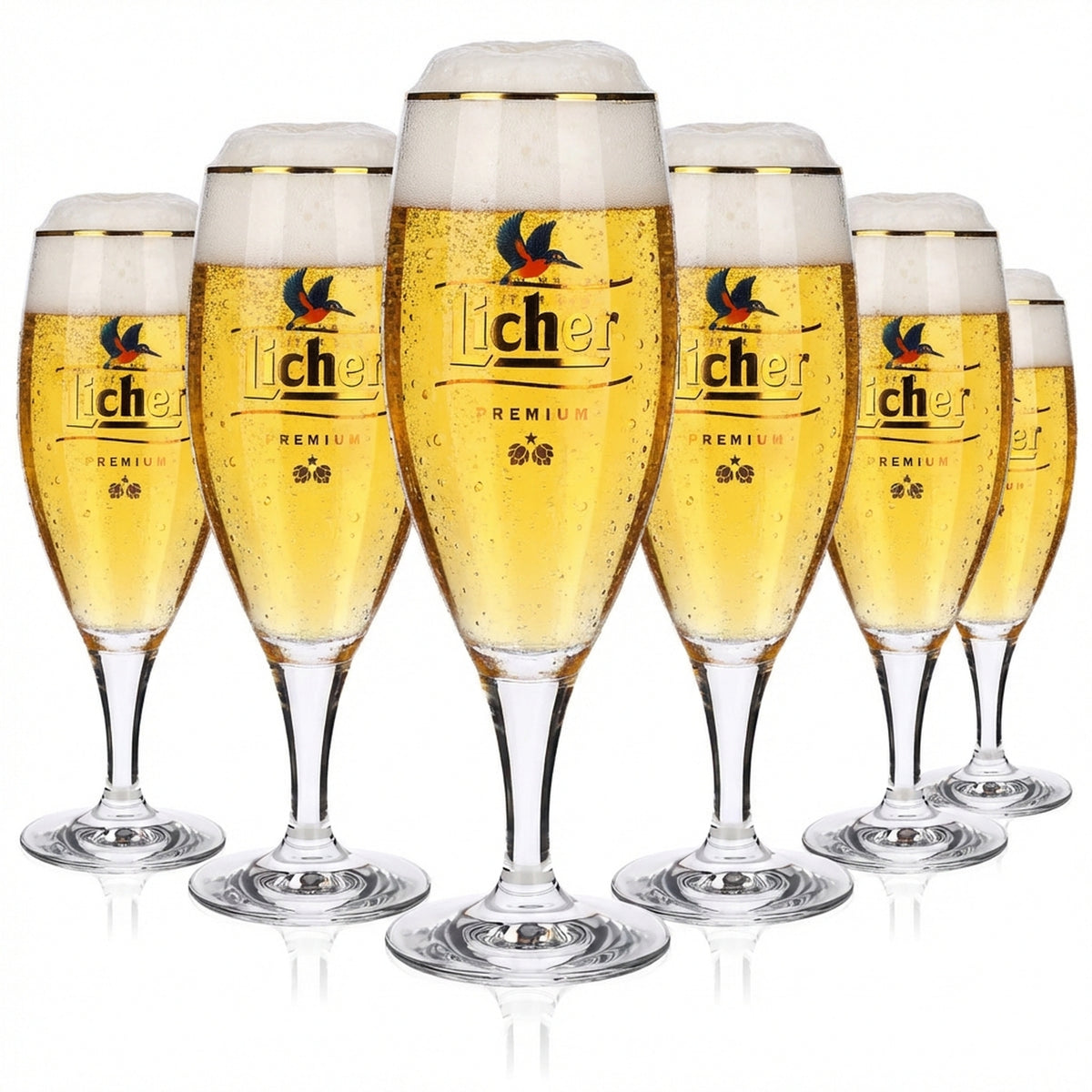 6 bicchieri da birra Licher Pokalglas 0,4 l Colibrì "Dal cuore della natura" Noblesse