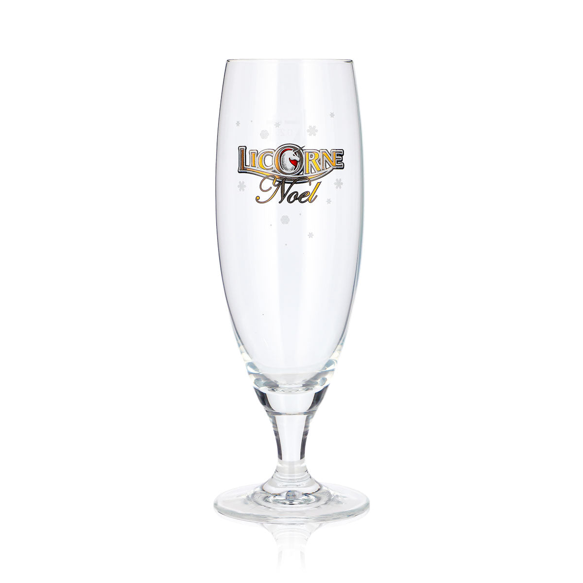 6 bicchieri da birra Licorne Noel da 0,25 l, a forma di coppa, con logo Noel e fiocco di neve (set da 6) – Vista 3