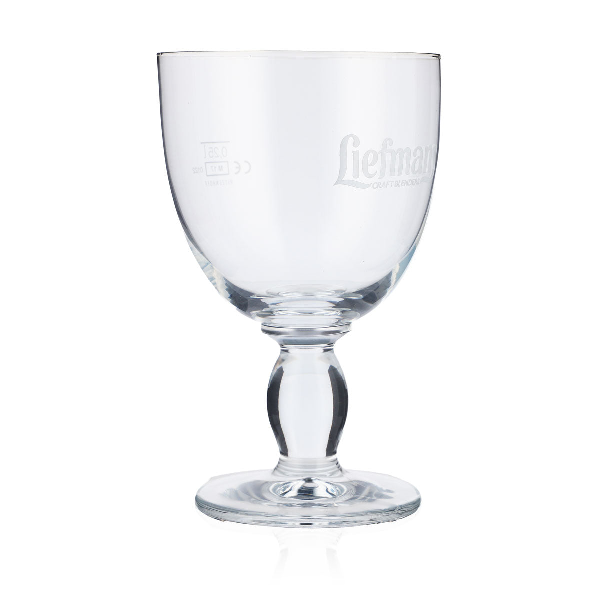 6 bicchieri da birra Liefmans da 0,25 l Bicchieri da birra a calice Coppa Logo bianco – Vista 3