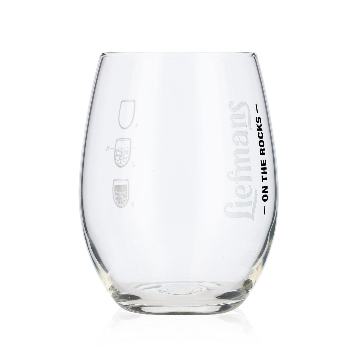 6 bicchieri da birra Liefmans 0,43 l tumbler bombato logo verticale On the Rocks – Vista 3