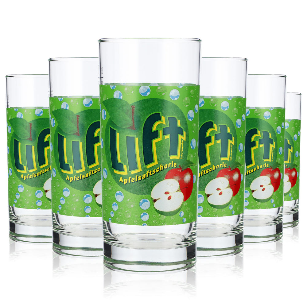 6 bicchieri da succo Lift 0,3 l Bicchieri da limonata Bicchieri da succo di mela verde Rastal