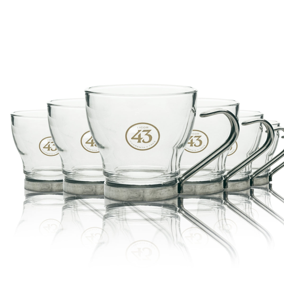 6x bicchierino da liquore 43 con manico in metallo 0,1 l Oslo