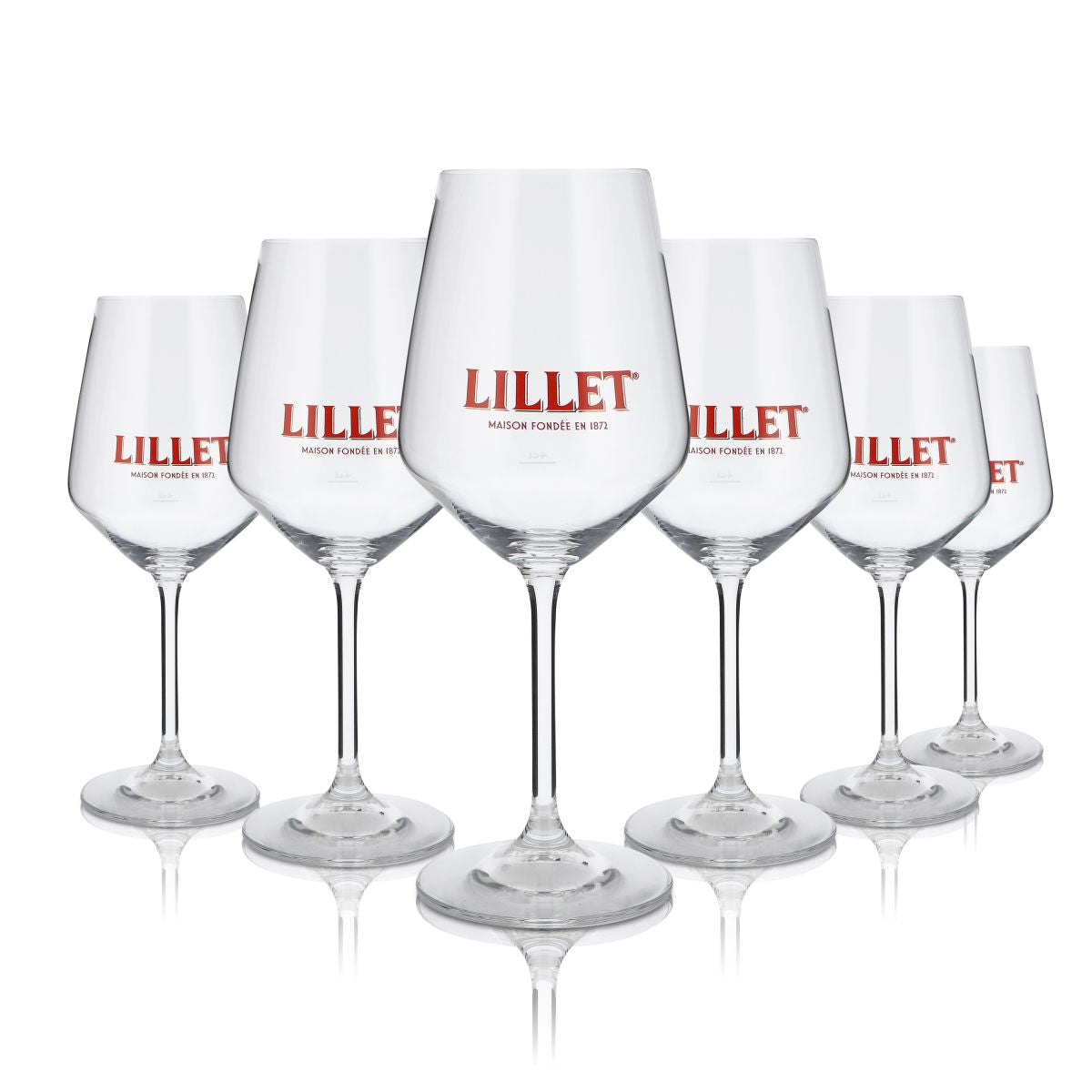 set di 6 bicchieri da cocktail Lillet 0,46 l – Originale con tacca di 4 cl per aperitivi e tonic – Vista 2