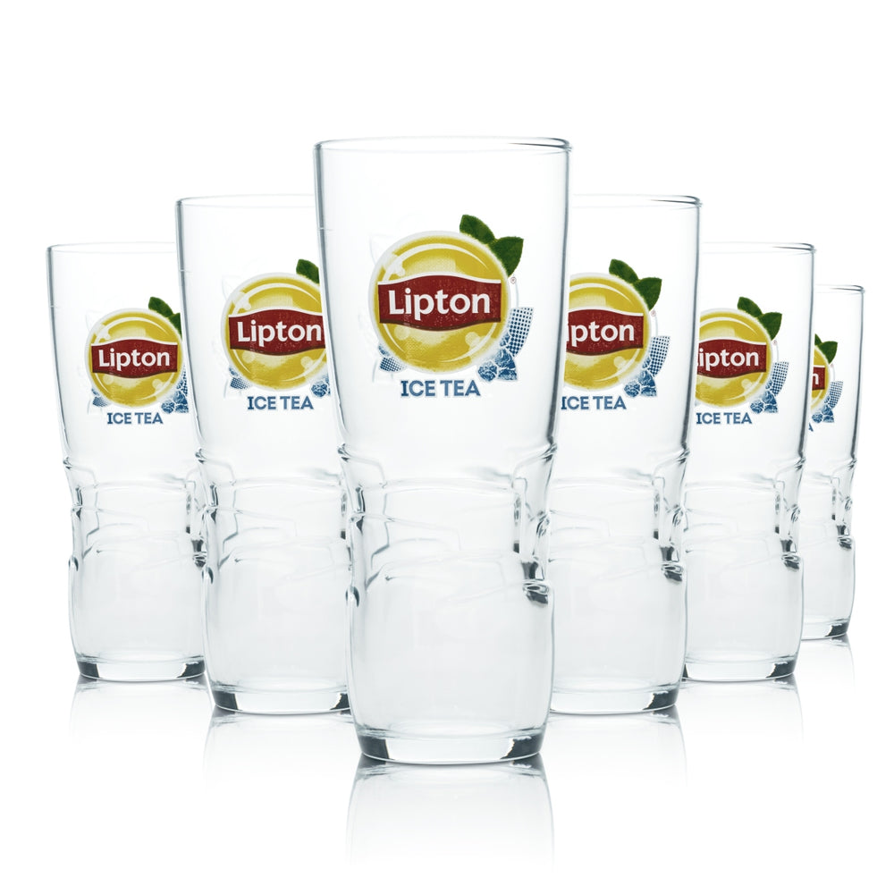 6 bicchieri da cocktail Lipton Ice Tea 0,3 l, forma long drink, per bar e ristoranti