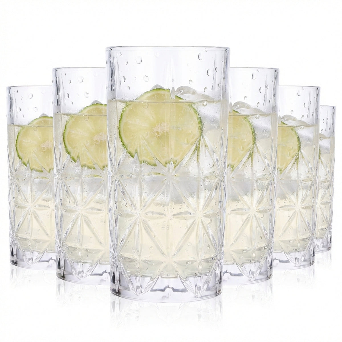 6 bicchieri da long drink Relief 0,35 l Contour Crystal Cocktail