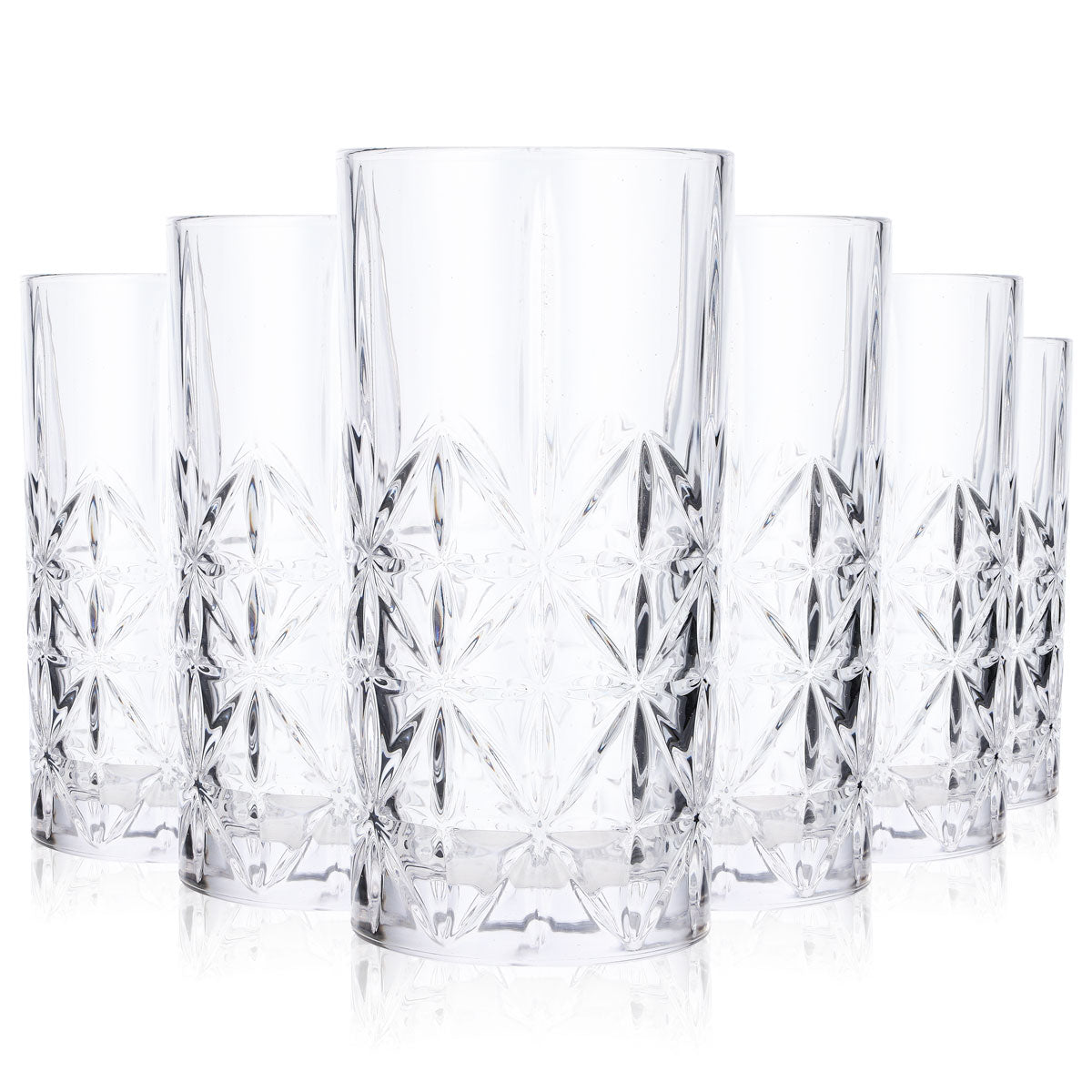 6 bicchieri da long drink Relief 0,35 l Contour Crystal Cocktail – Vista 5