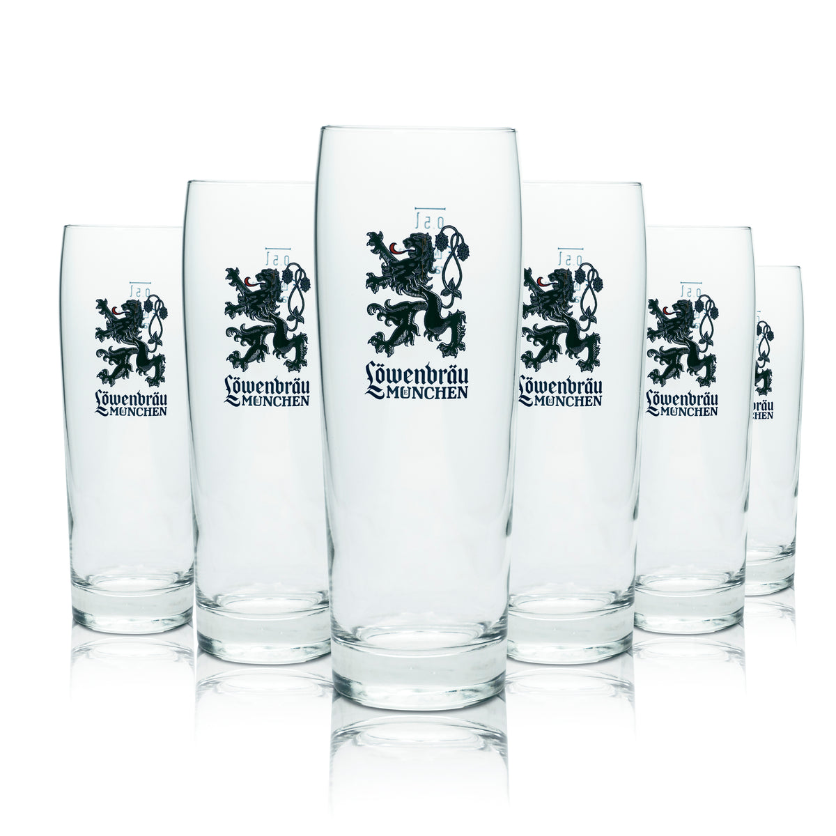 6 bicchieri da birra Löwenbräu da 0,5 l Nuovo logo! Bicchieri Willi Cup Beer Helles Bar – Vista 4