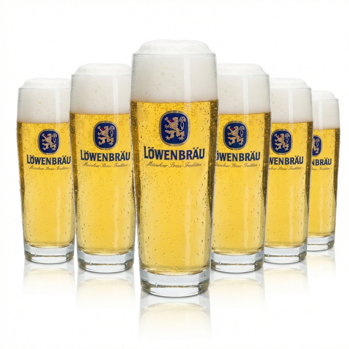 6 bicchieri da birra Löwenbräu 0,5 l Willi Becher Rastal