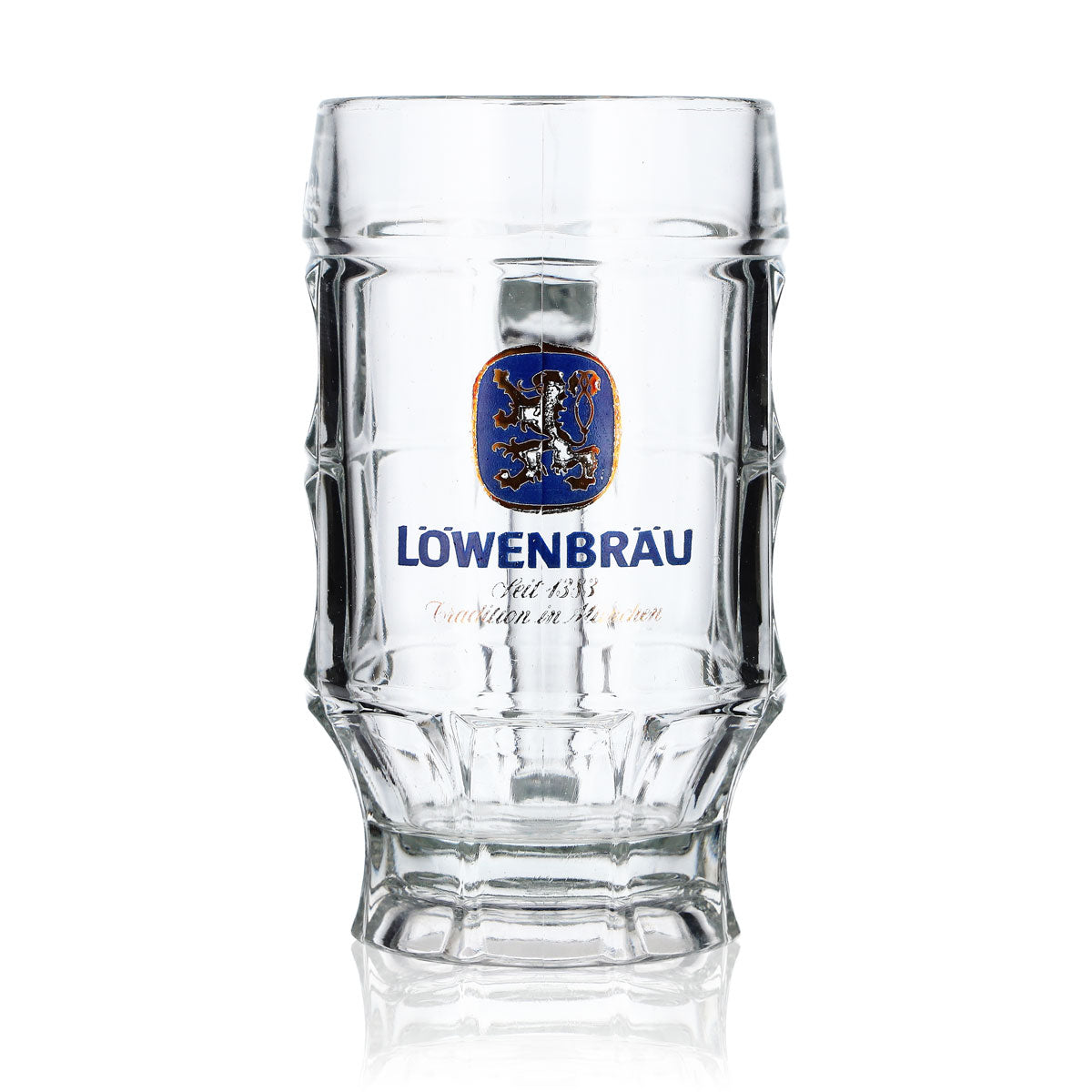 6 bicchieri da birra Löwenbräu Seidel 0,3 l, forma a boccale, Strasburgo – Vista 2