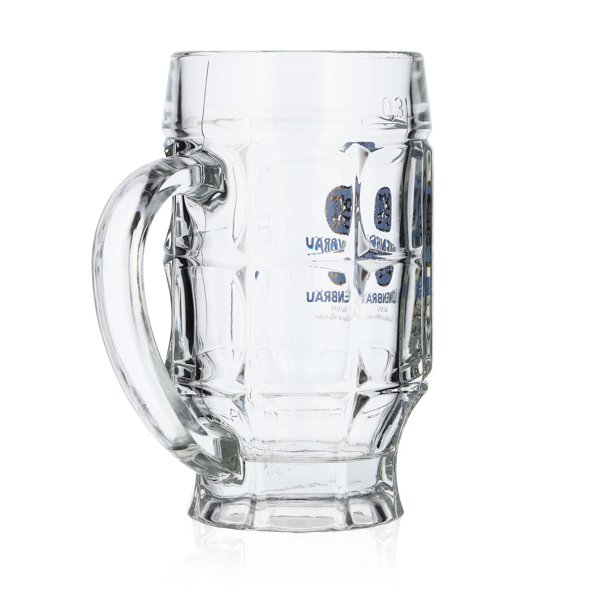 6 bicchieri da birra Löwenbräu Seidel 0,3 l, forma a boccale, Strasburgo – Vista 5