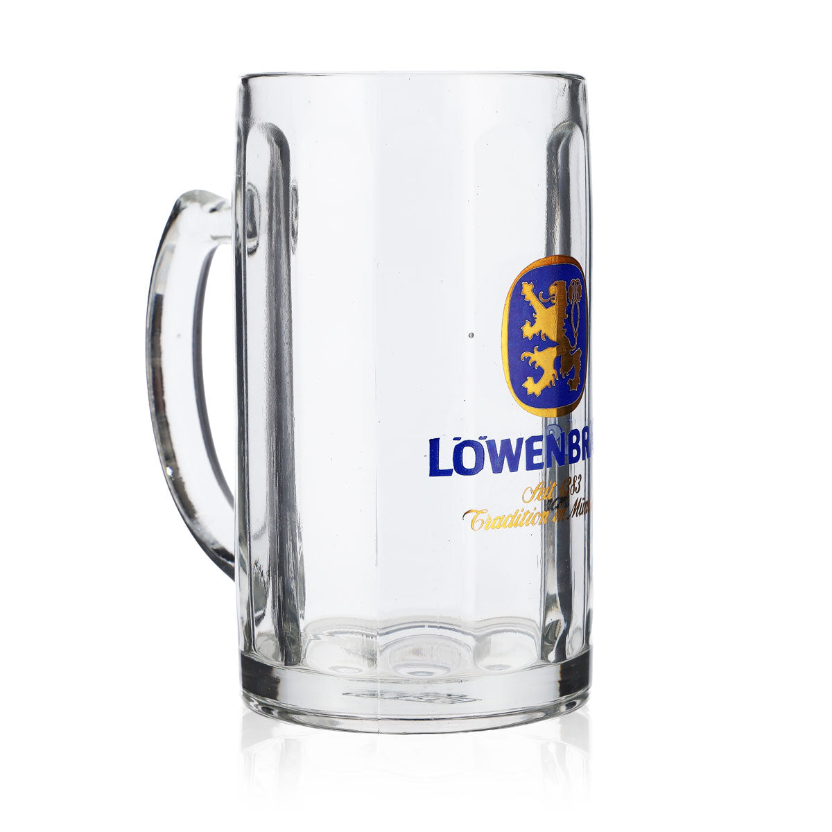 6 bicchieri da birra Löwenbräu 0,4 l boccale Seidel Humpen Moldau merce di seconda scelta – Vista 3