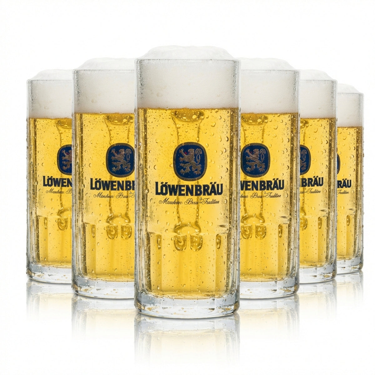 6 bicchieri da birra Löwenbräu da 0,3 l