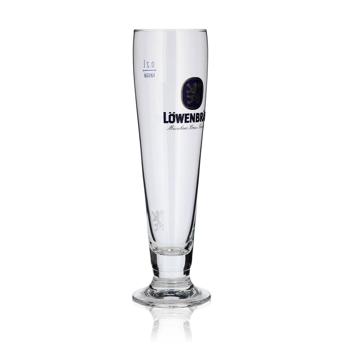 6 bicchieri Löwenbräu 0,2 l, forma a tulipano, birra chiara, set di bicchieri da birra, birrificio Baviera, gastronomia – Vista 3
