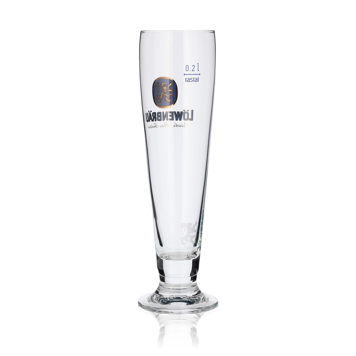 6 bicchieri Löwenbräu 0,2 l, forma a tulipano, birra chiara, set di bicchieri da birra, birrificio Baviera, gastronomia – Vista 4