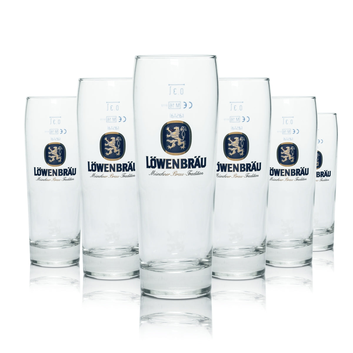 6 bicchieri Löwenbräu da 0,3 l Bicchieri Willi Bicchieri da birra Birrificio Gastro Calibrati Baviera