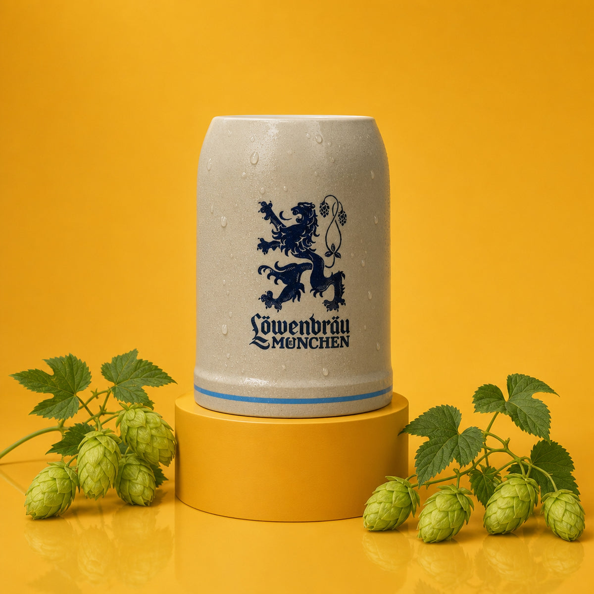 6 bicchieri Löwenbräu in vetro da 0,5 l, boccale da birra, boccale da birra, bicchieri da birra, birrificio di Monaco di Baviera