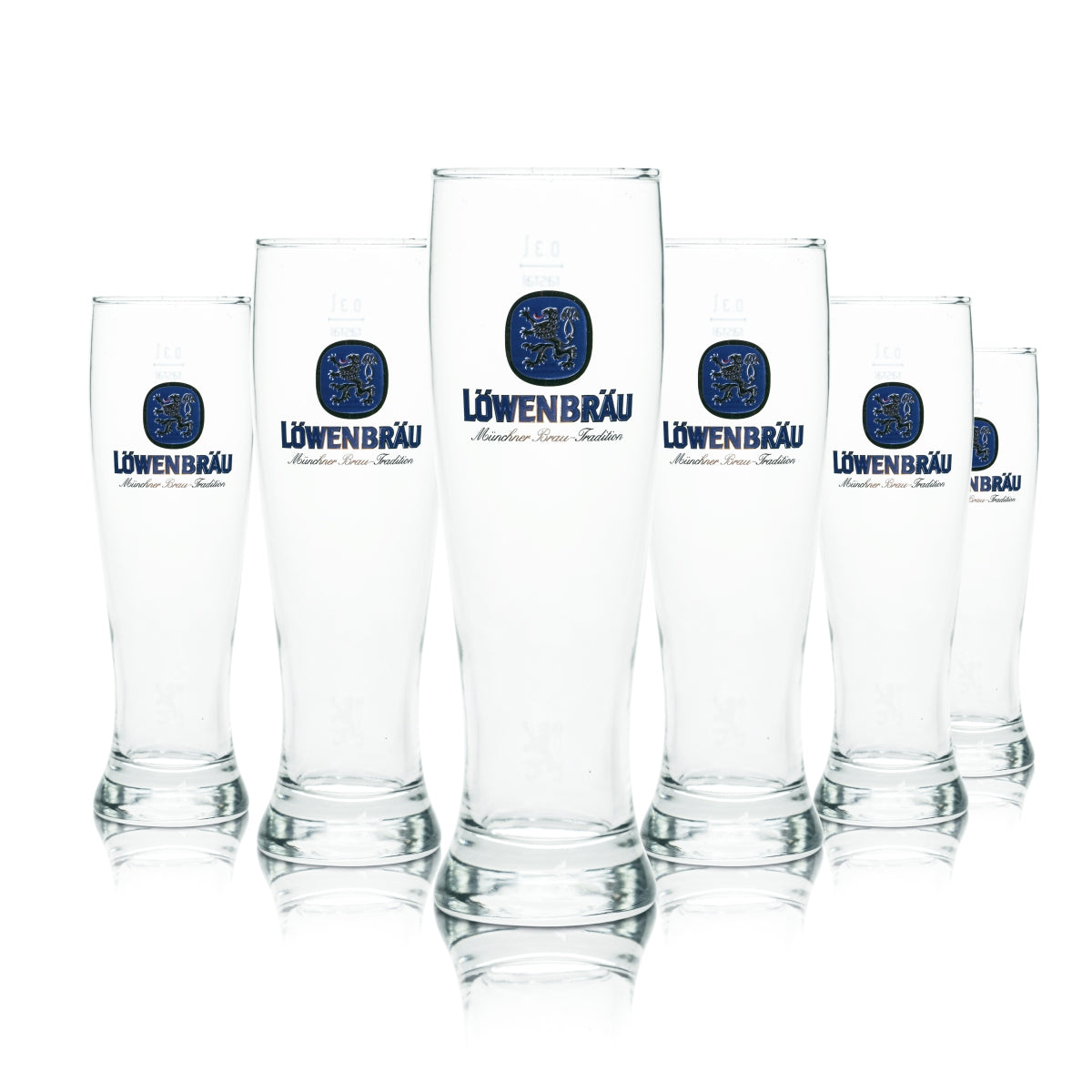 6 bicchieri Löwenbräu Weißbier 0,3 l Hefe Kristall Weizen Birrificio Monaco di Baviera