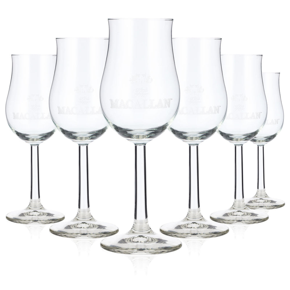 6 bicchieri da whisky Macallan per degustazione da 2 cl/4 cl, calice Bugatti (set da 6)