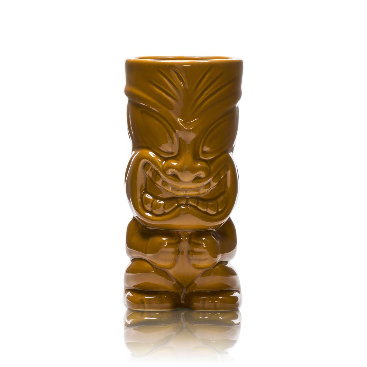 6x bicchieri da rum Mahiki in ceramica marrone – Vista 2